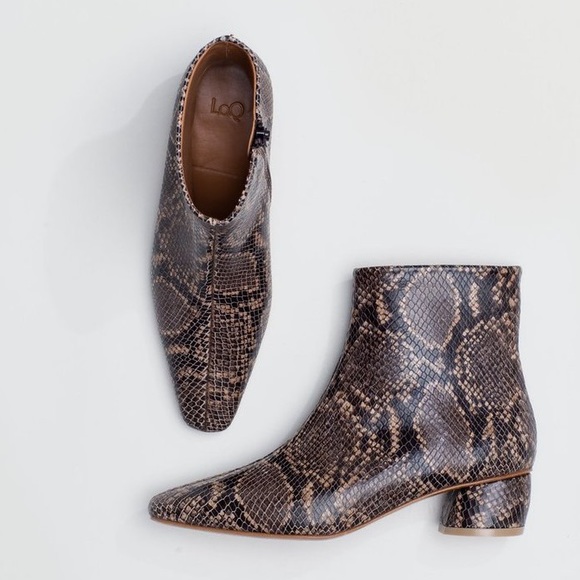 LOQ Matea Booties in Mink Python Size EU40 (US9-9.5) - Picture 2 of 13